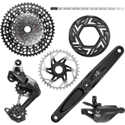 SRAM Eagle 90 E-MTB Groupset, No Cranks, 34T Clip-On Guard
